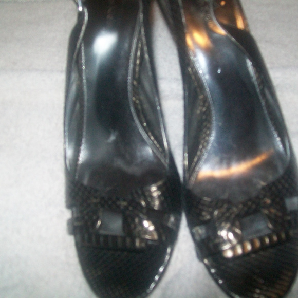 calvin klein size 10 pewter sling - Picture 3 of 3